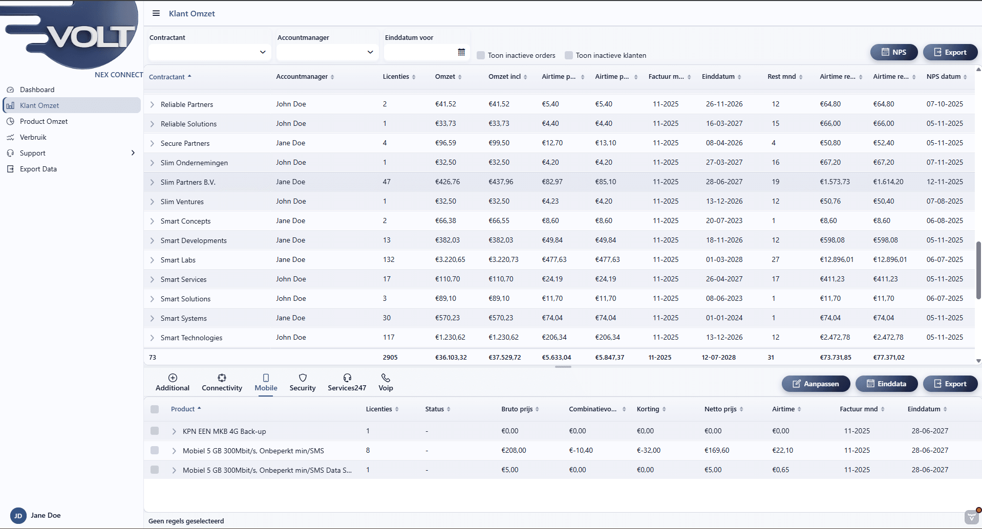 Nex-Connect Dashboard